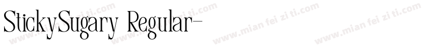 StickySugary Regular字体转换